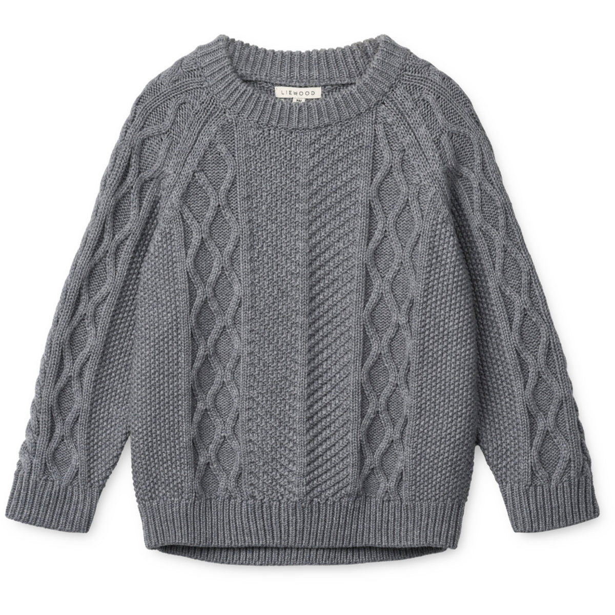 LIEWOOD Grey Melange Ari Bomuld Strik Jumper