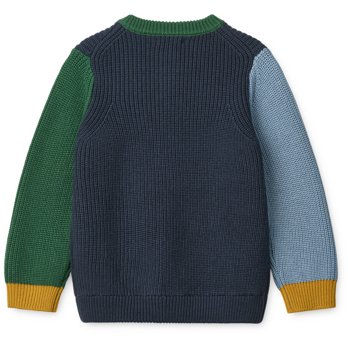 LIEWOOD Classic Navy Multi Mix Thea Bomuld Strik Cardigan