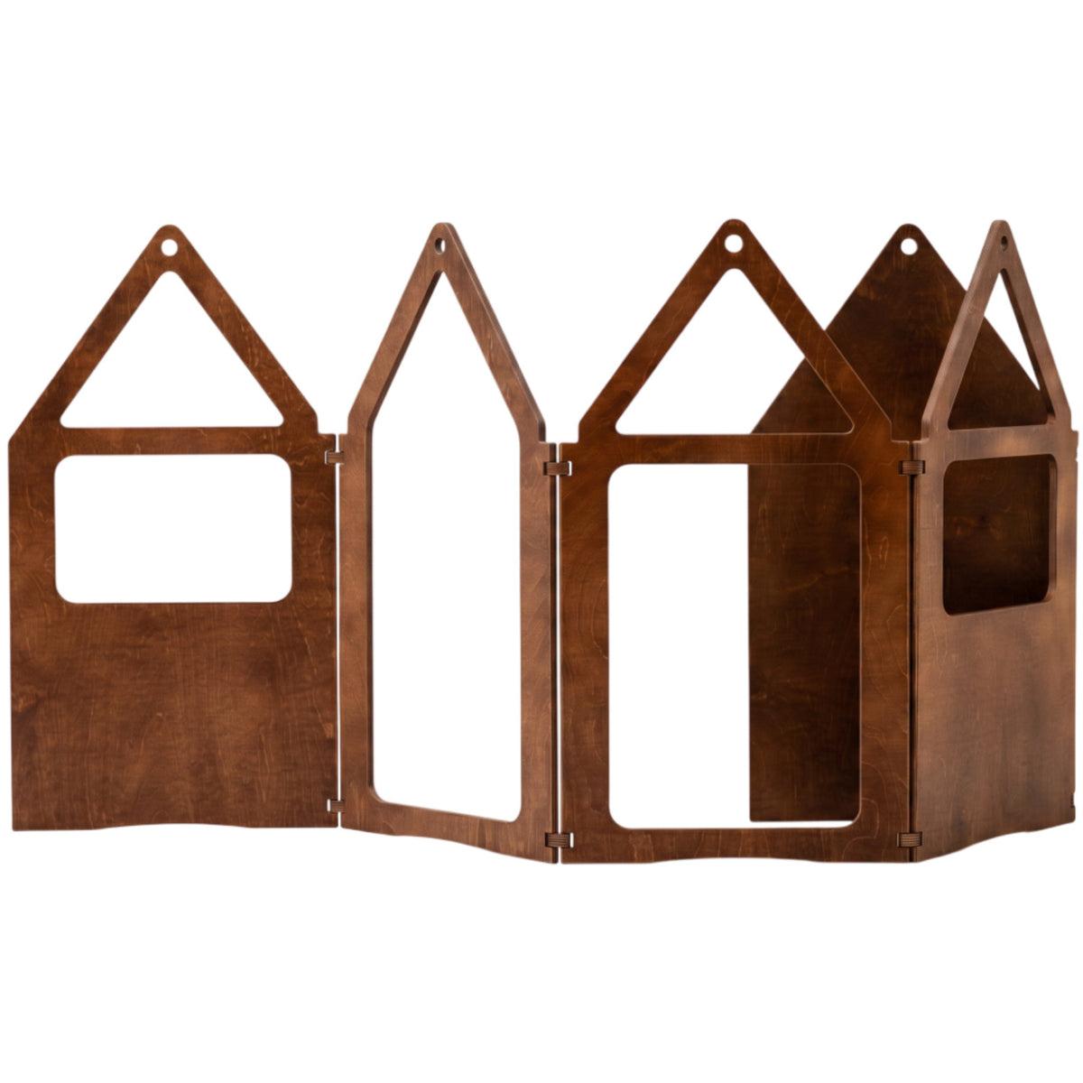 Duck Woodworks Honey Glaze Zig Zag House Plus