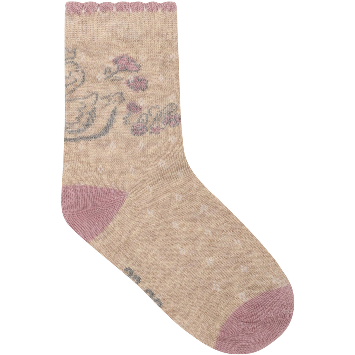 Minymo Elderberry Strømper M/ Pattern (5-Pack)
