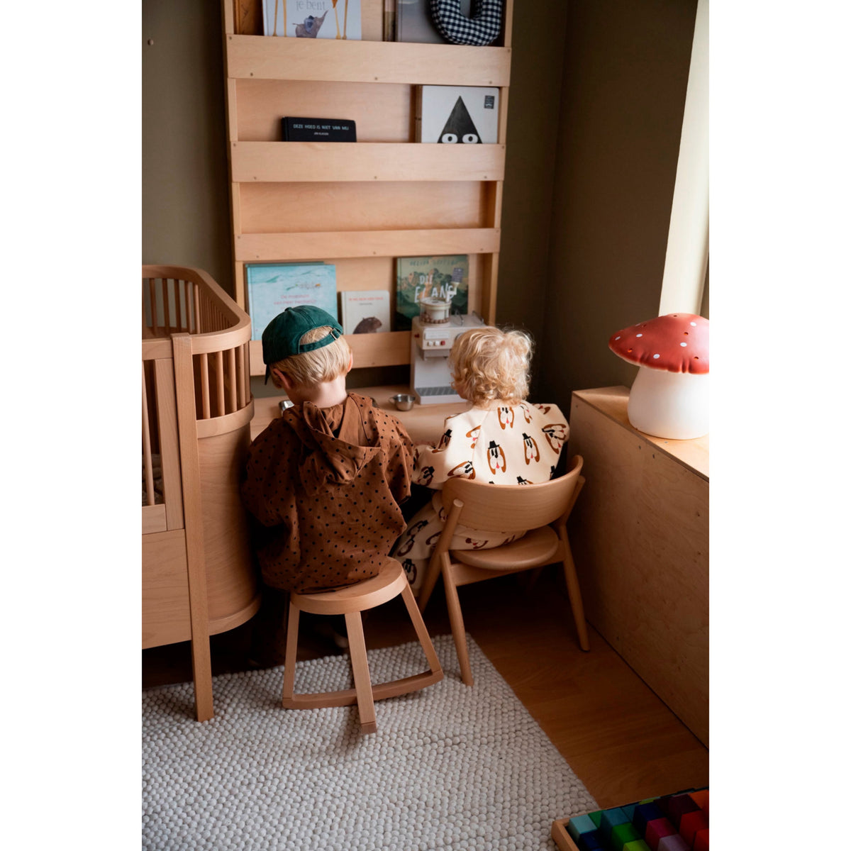 Curve Lab Beech Monarchy Rocking Stool