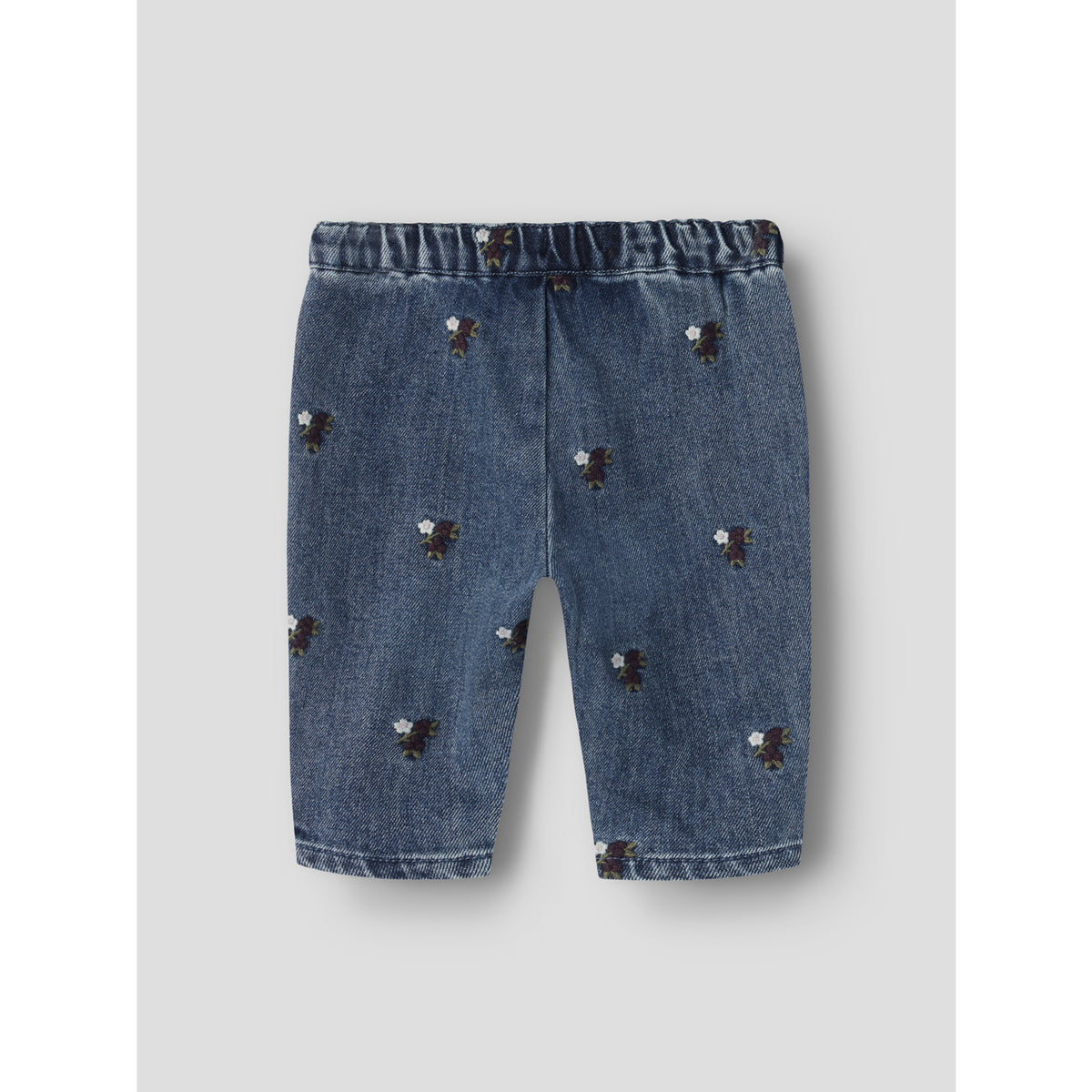 Lil'Atelier Dark Blue Denim Flower Emb Nbfroberta Loose Dnm Jeans 6288-Se Lil