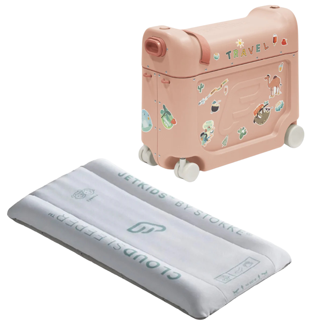 Stokke® JetKids™ BedBox™ Kuffert Coral Pink + CloudSleeper™