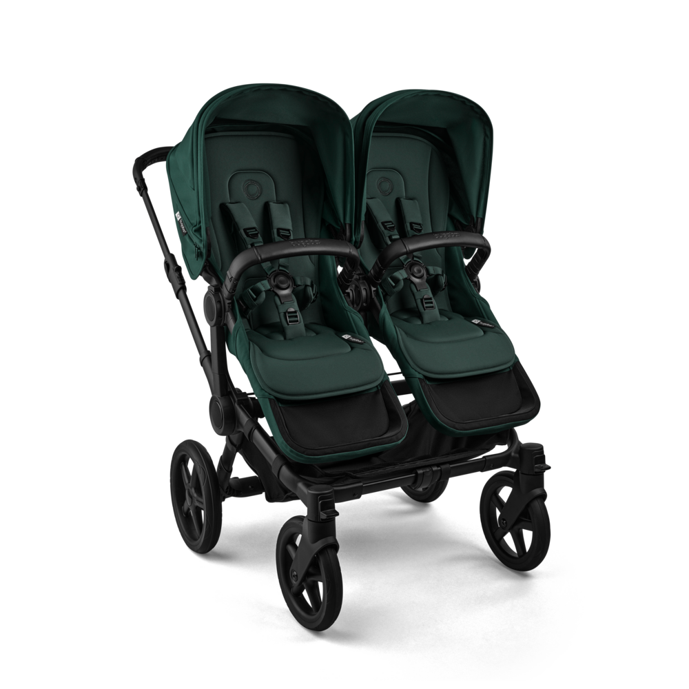 Bugaboo Donkey 6 Tvillingevogn Fern Green Bundle