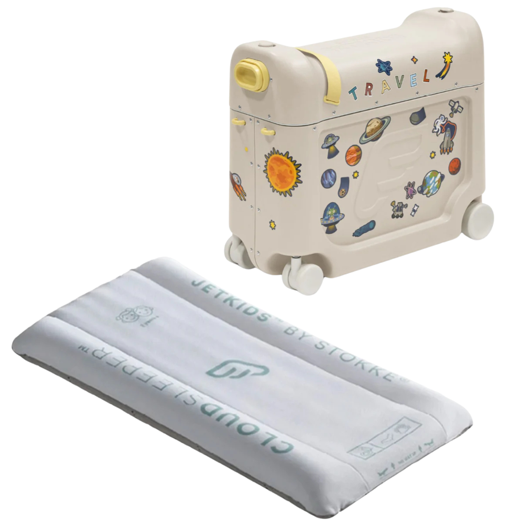 Stokke® JetKids™ BedBox™ Kuffert Moonglow White + CloudSleeper™