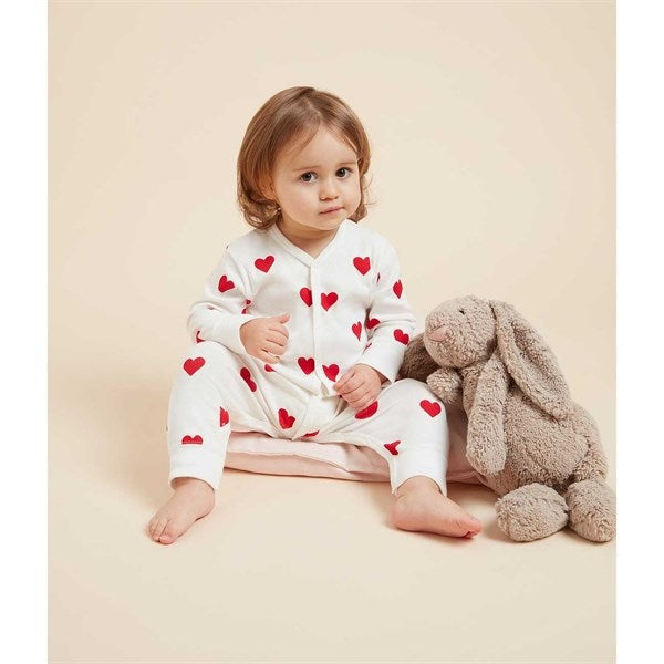 Petit Bateau Heldragt Dors Bien White/Red