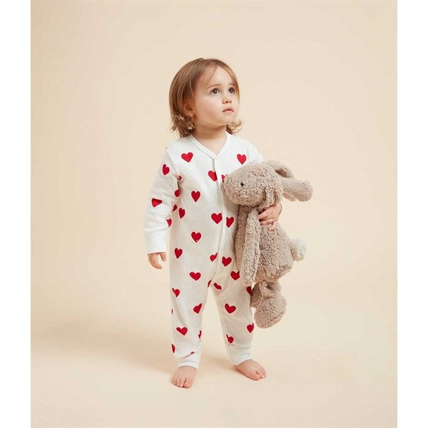 Petit Bateau Heldragt Dors Bien White/Red