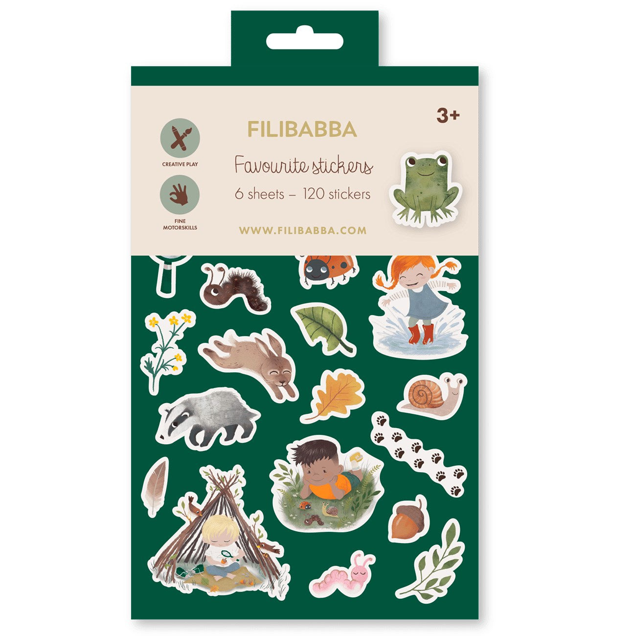 FILIBABBA Mine yndlings klistermærker Skovens dyr