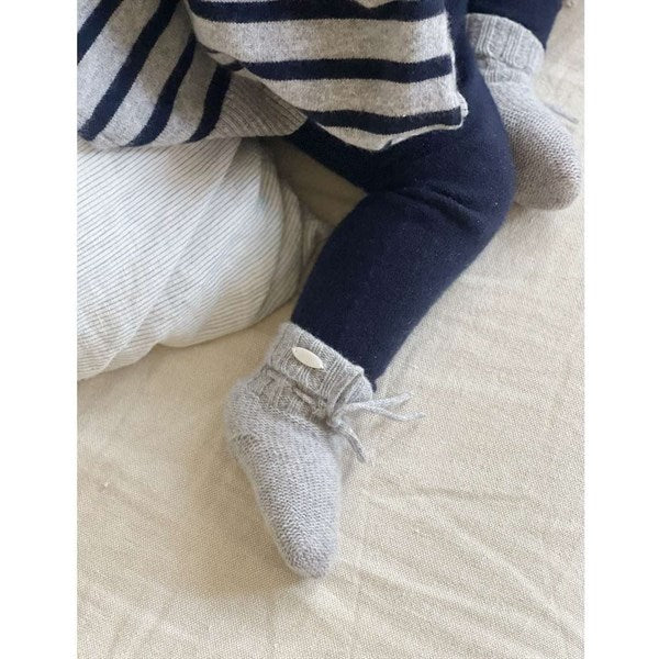 HOLMM Navy Bailey Cashmere Strik Leggings