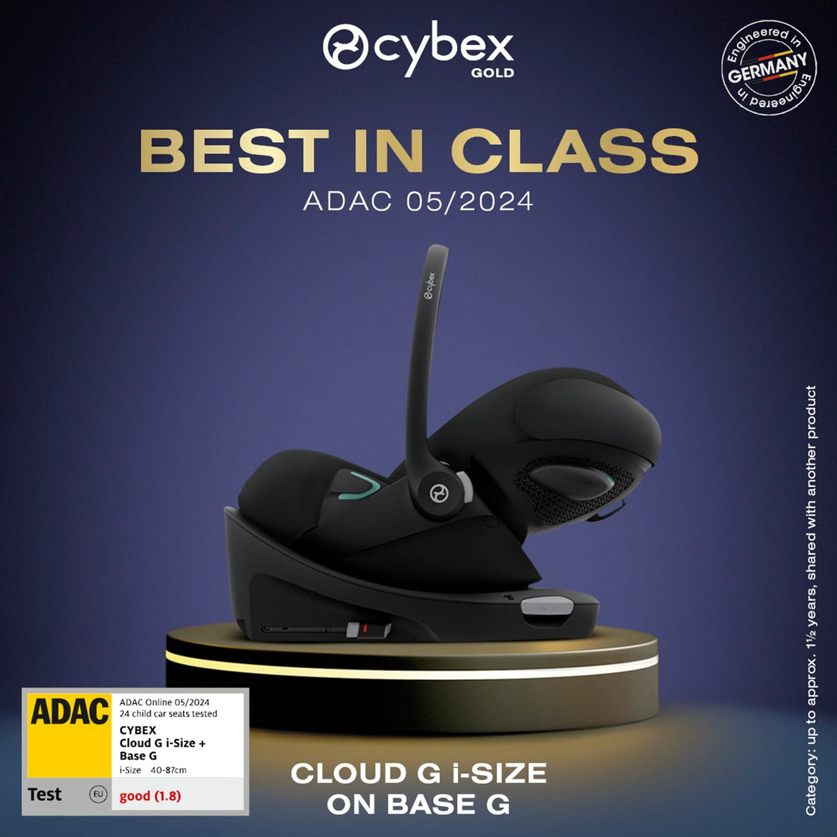 Cybex CLOUD G I-SIZE Plus Lava Grey Autostol