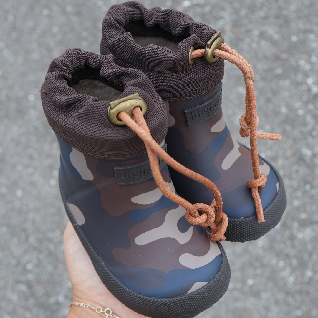 Bisgaard Vinter Termo Kort Gummistøvle Army