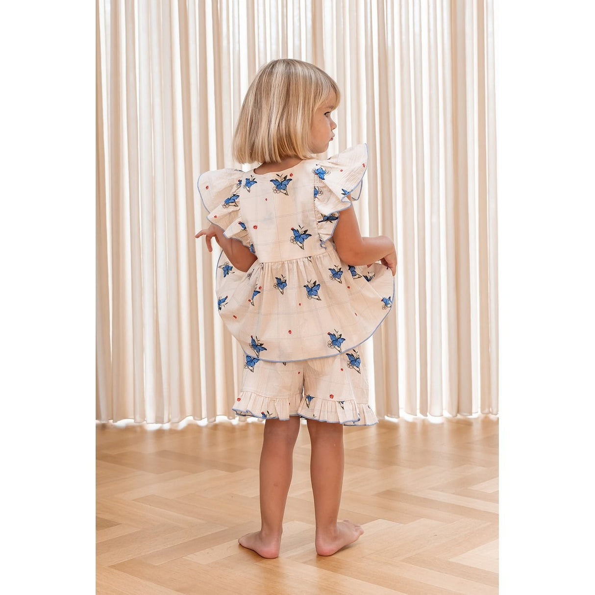 Fliink Sandshell Aop Sally Ss Bluse