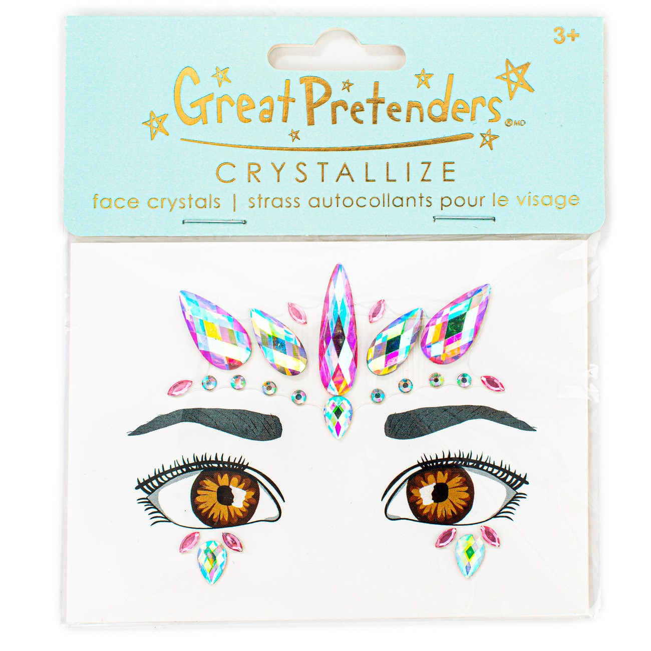 Great Pretenders Pink Face Crystals Unicorn