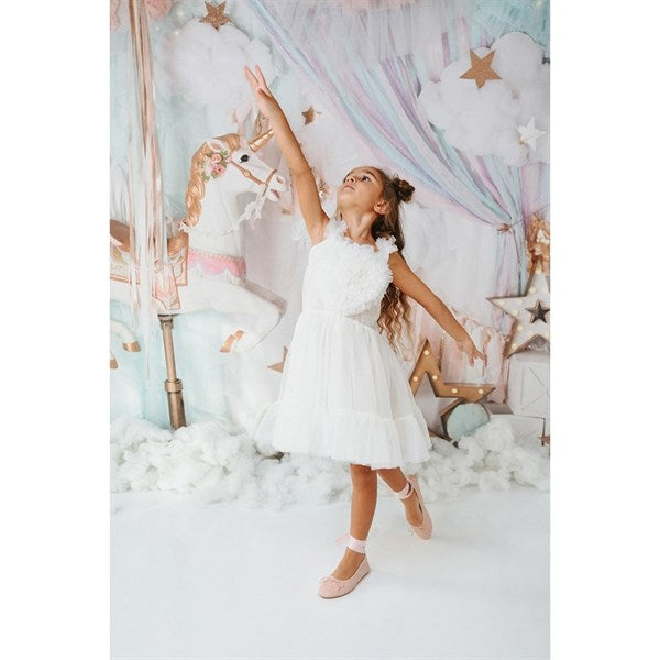 Dolly by Le Petit Heart Kjole Lace Up Off White