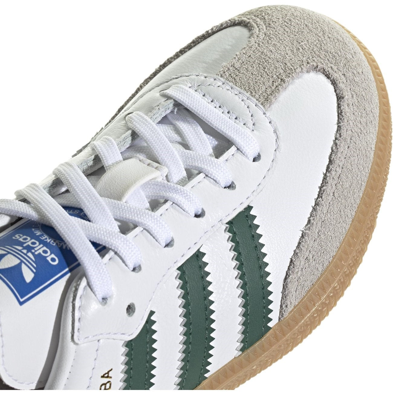 adidas Originals SAMBA OG C Sneakers Cloud White / Collegiate Green / Gum 4