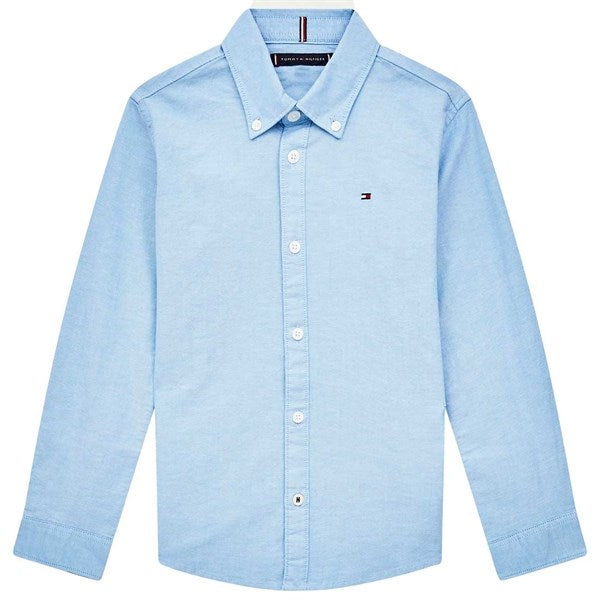 Tommy Hilfiger Boys Stretch Oxford Skjorte Calm Blue