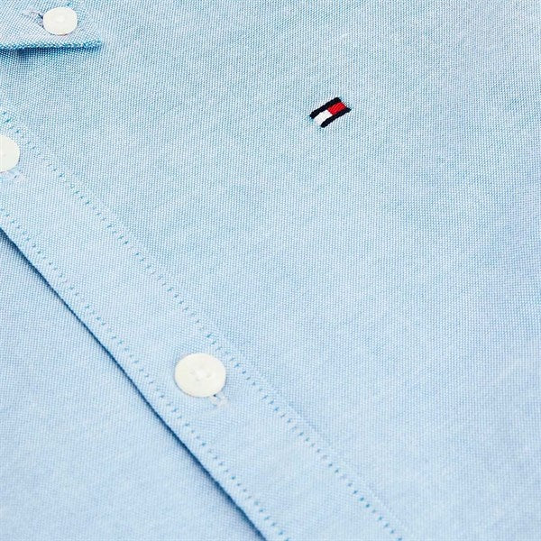 Tommy Hilfiger Boys Stretch Oxford Skjorte Calm Blue