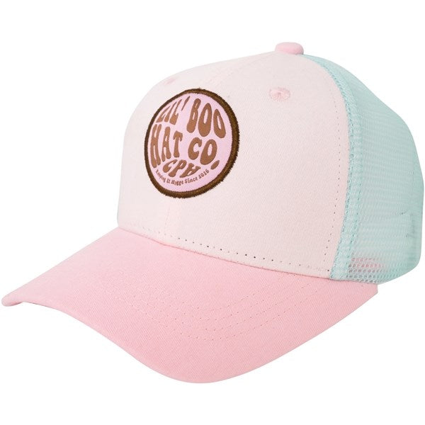 Lil' Boo Trucker Cap Pink/Turquoise
