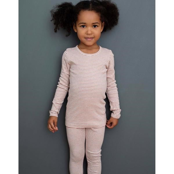 Serendipity Clay/Offwhite Slim Stripe Bluse