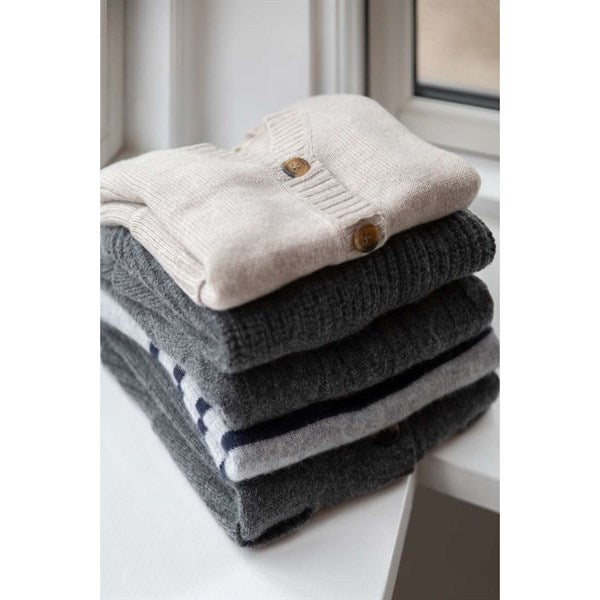 HOLMM Oxford Stripe Opal Cashmere Strik Pullover