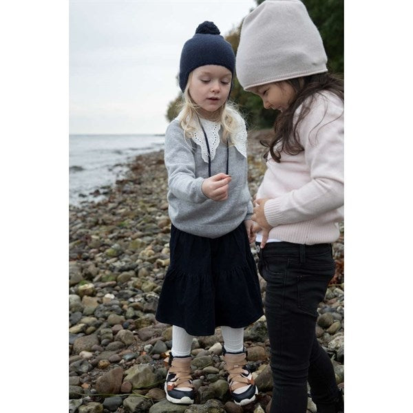 HOLMM Navy Pom Pom Cashmere Strik Hue