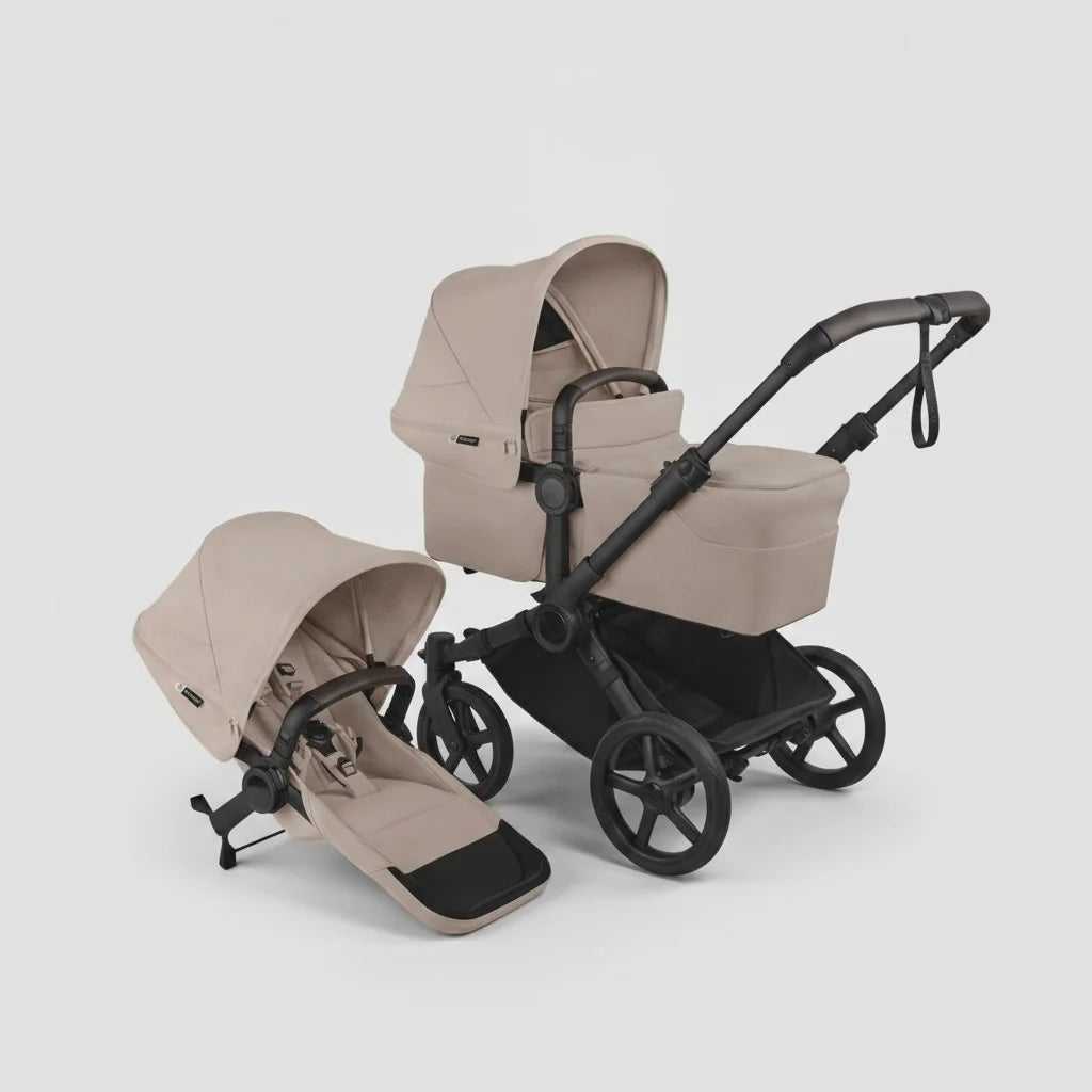 Bugaboo Donkey 6 Søskendevogn Desert Taupe Melange Bundle