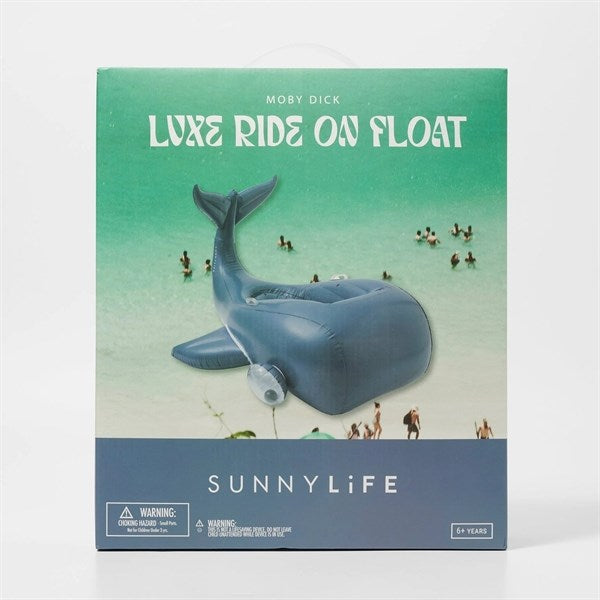 SunnyLife Luxe Ride-On Moby Dick Navy 7