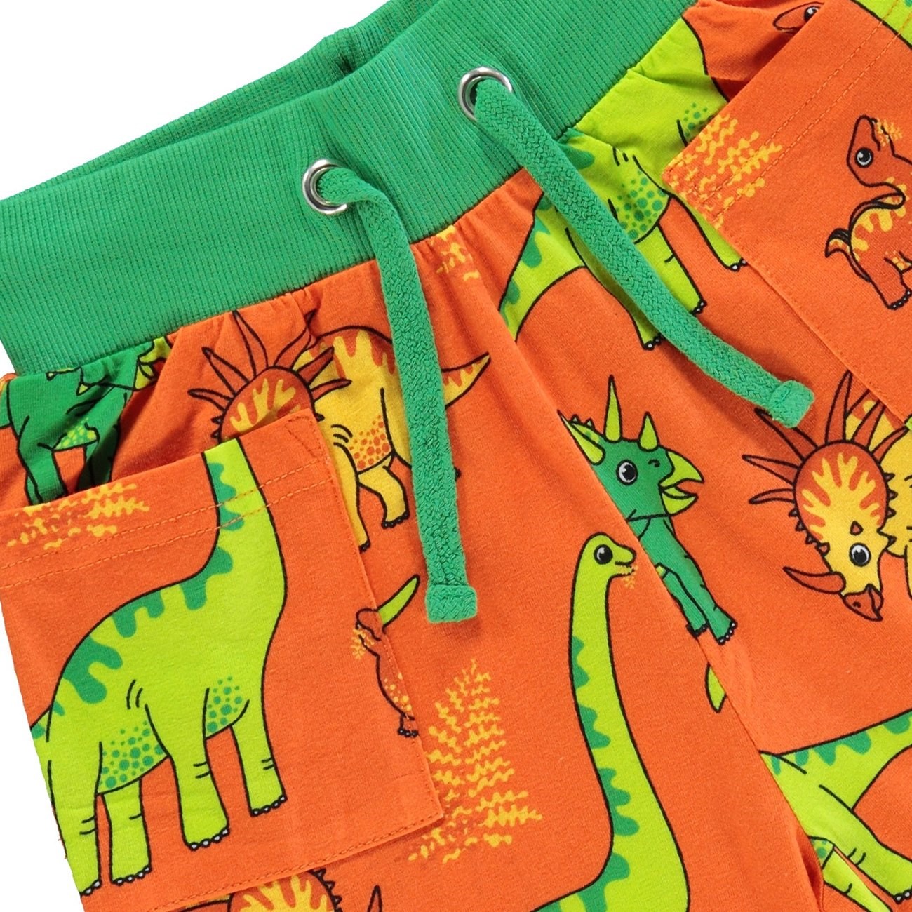 Småfolk Orange Shorts Med Dinosaur 4