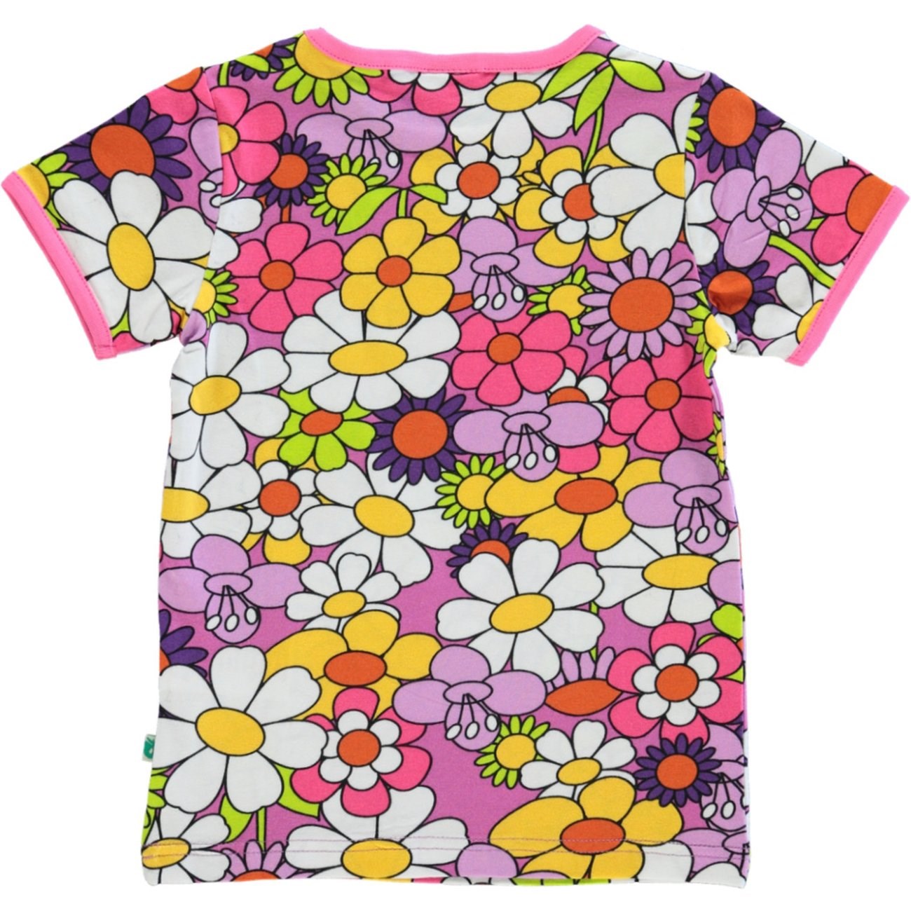 Småfolk Spring Pink T-Shirt Med Blomster 5