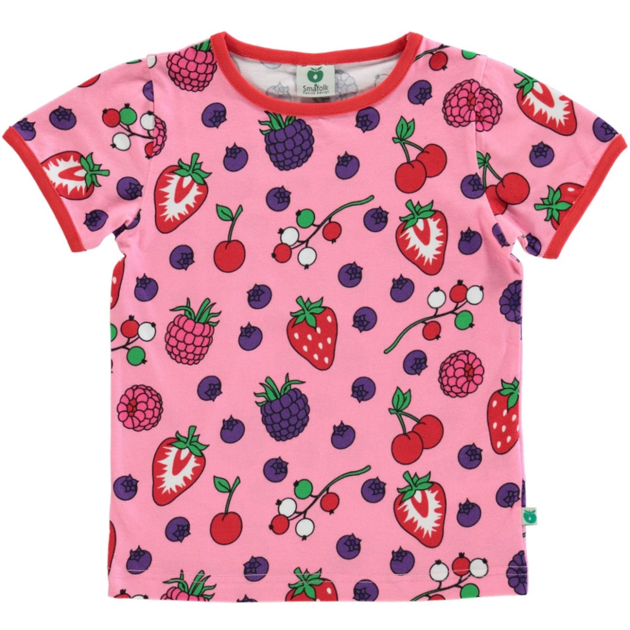 Småfolk Sea Pink T-Shirt Med Bær
