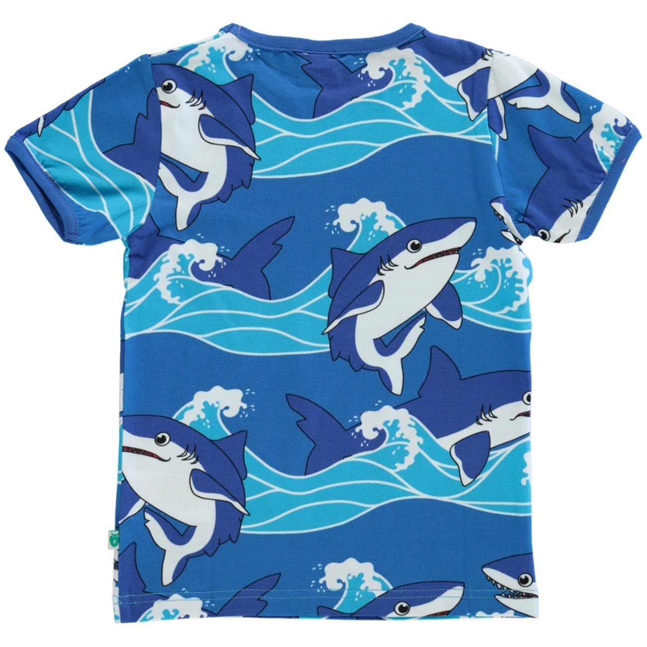 Småfolk Brilliant Blue T-Shirt Med Hajer 5