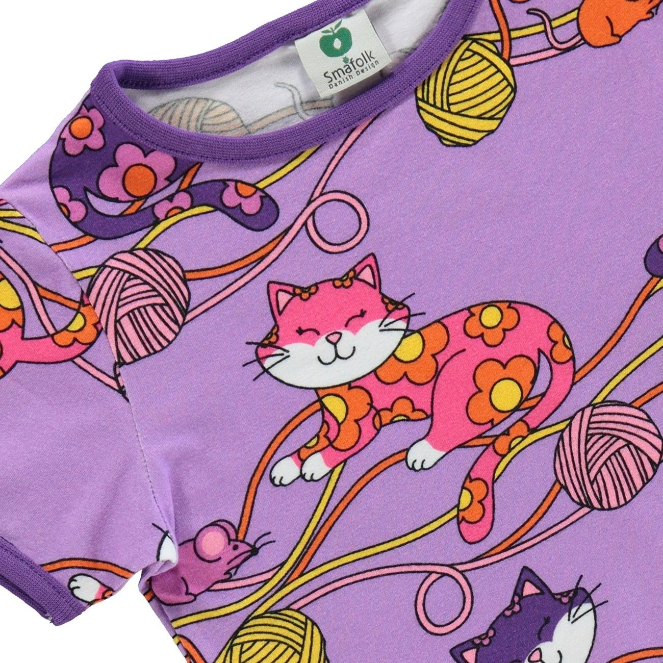 Småfolk Viola T-Shirt Med Katte 4