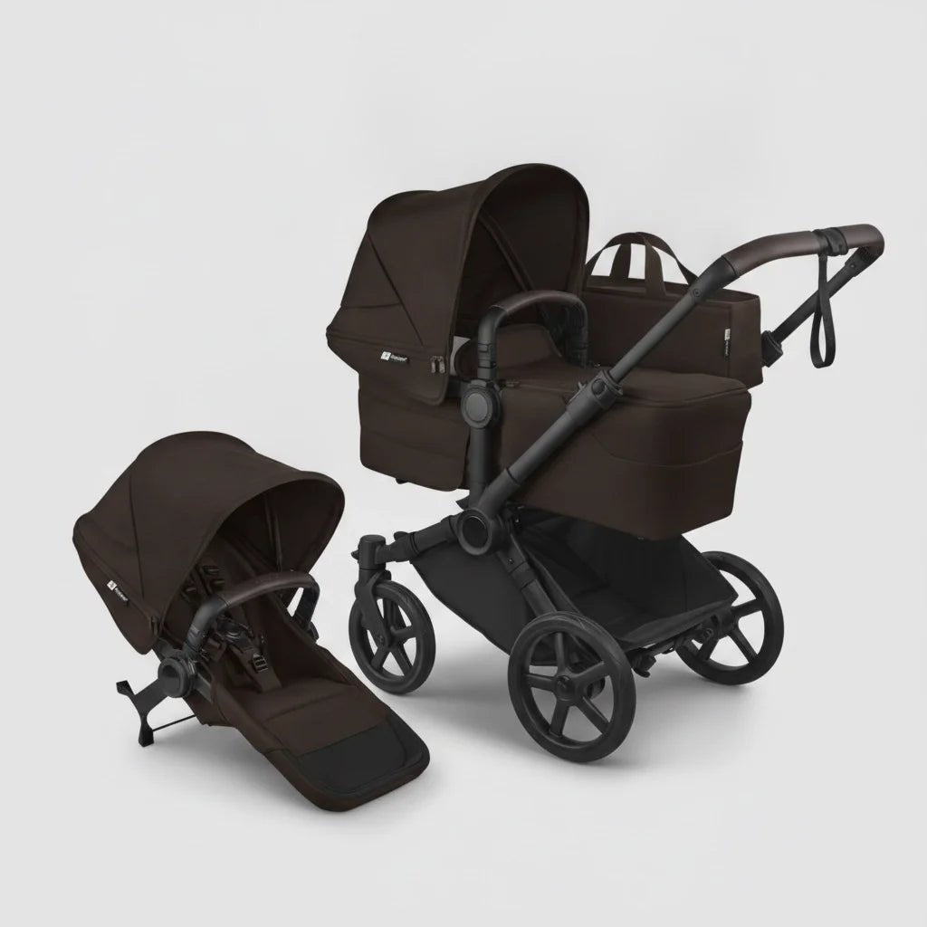 Bugaboo Donkey 6 Søskendevogn Cocoa Brown Bundle