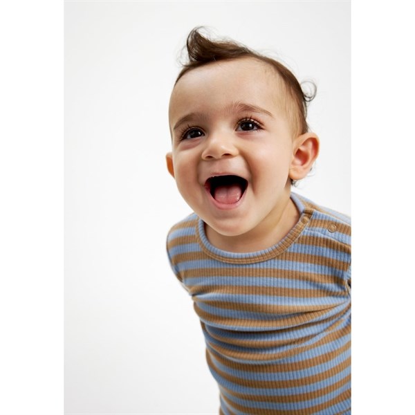 THE NEW Siblings Blue Fog Fro Uni Rib T-shirt