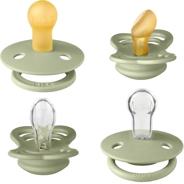 Bibs Try-it Collection Silikone/Naturgummi Sutter 4-pak Sage