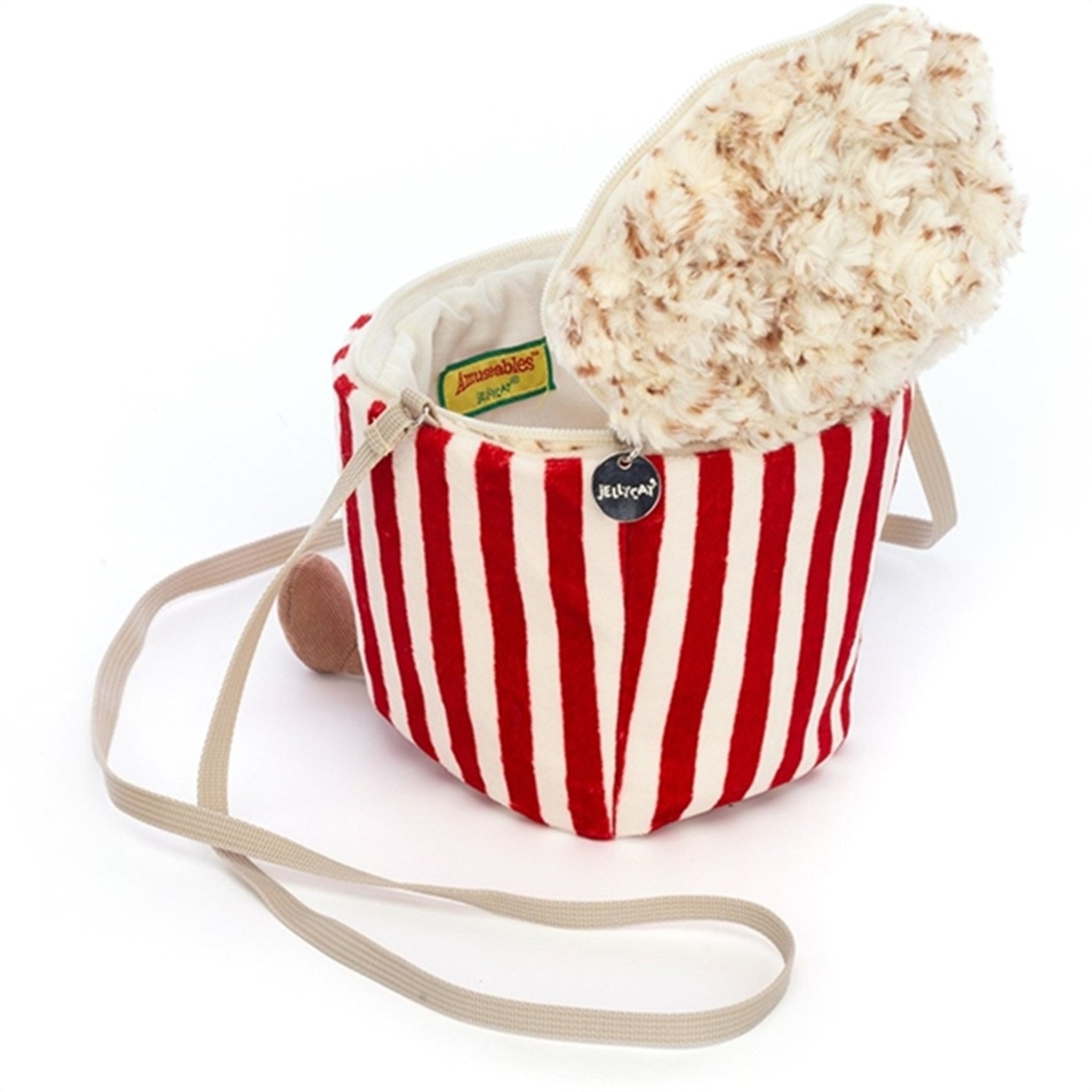 Jellycat Amuseable Popcorn Taske 19 cm 3