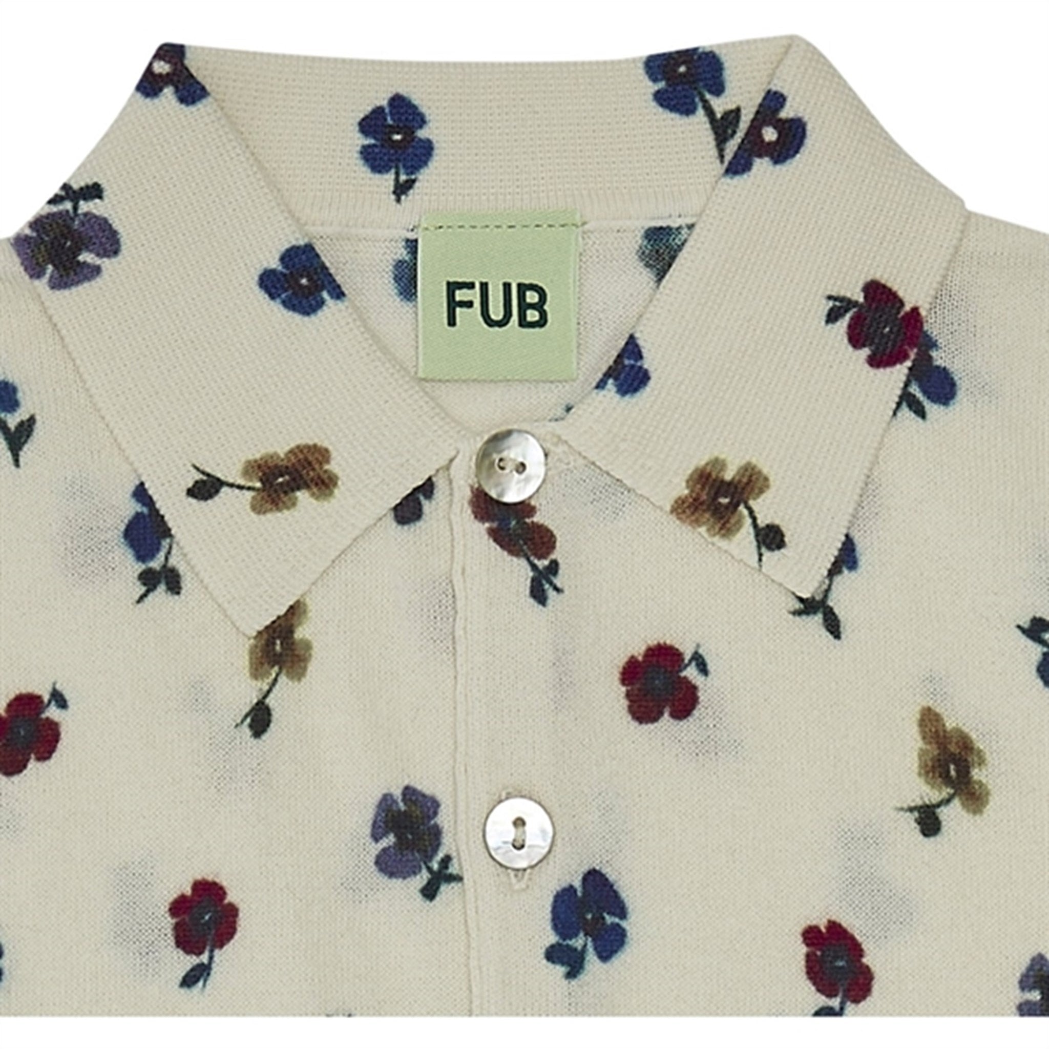 FUB Printed Skjorte Ecru/Flower 4