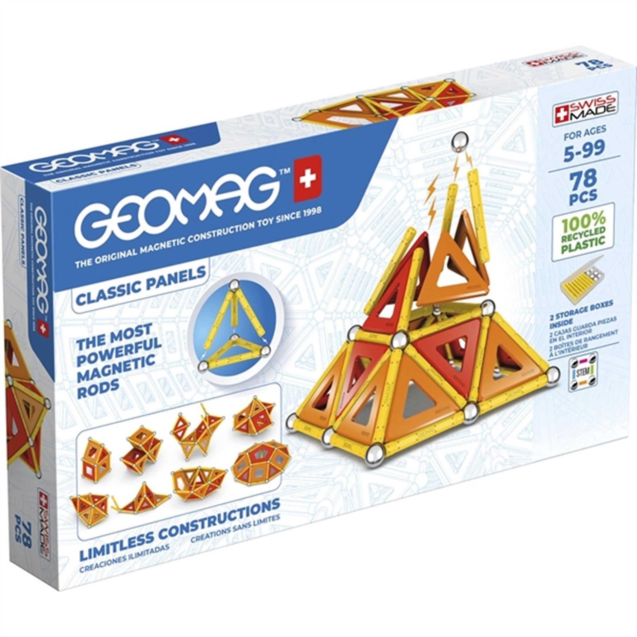 Geomag Classic Panels Recycled 78 stk
