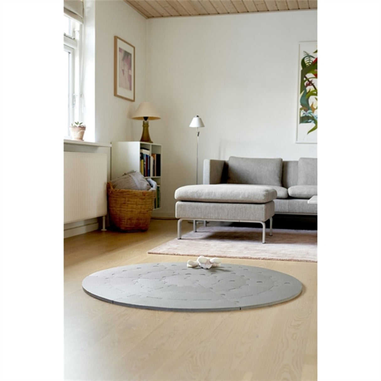 BabyDan RoundAbout Rundt Skulgulv Grey