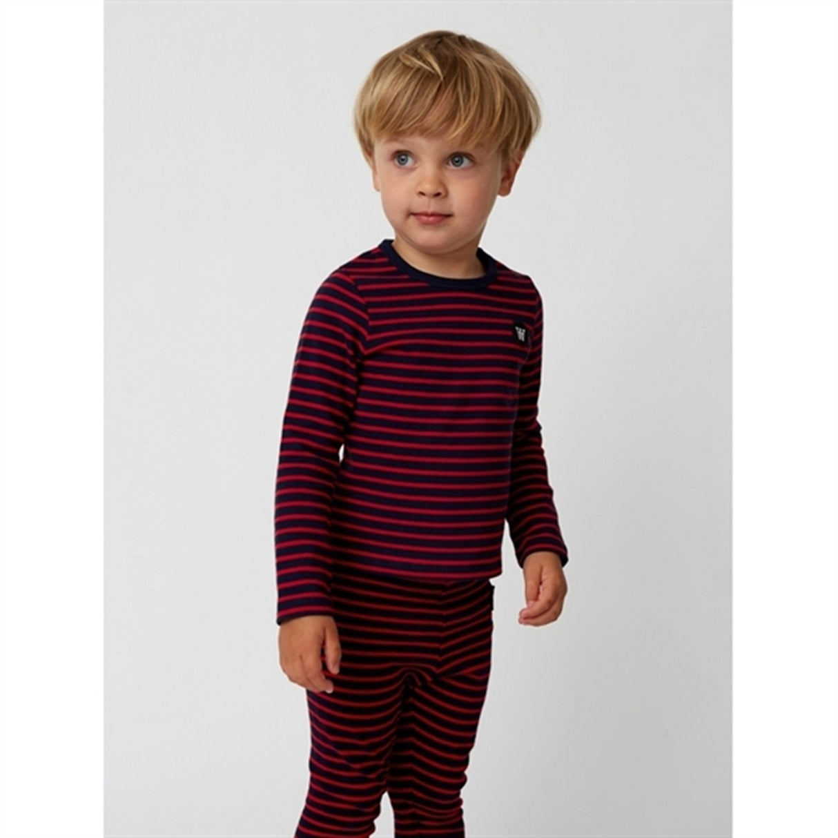 Wood Wood Navy/Red Stripes Kim Bluse