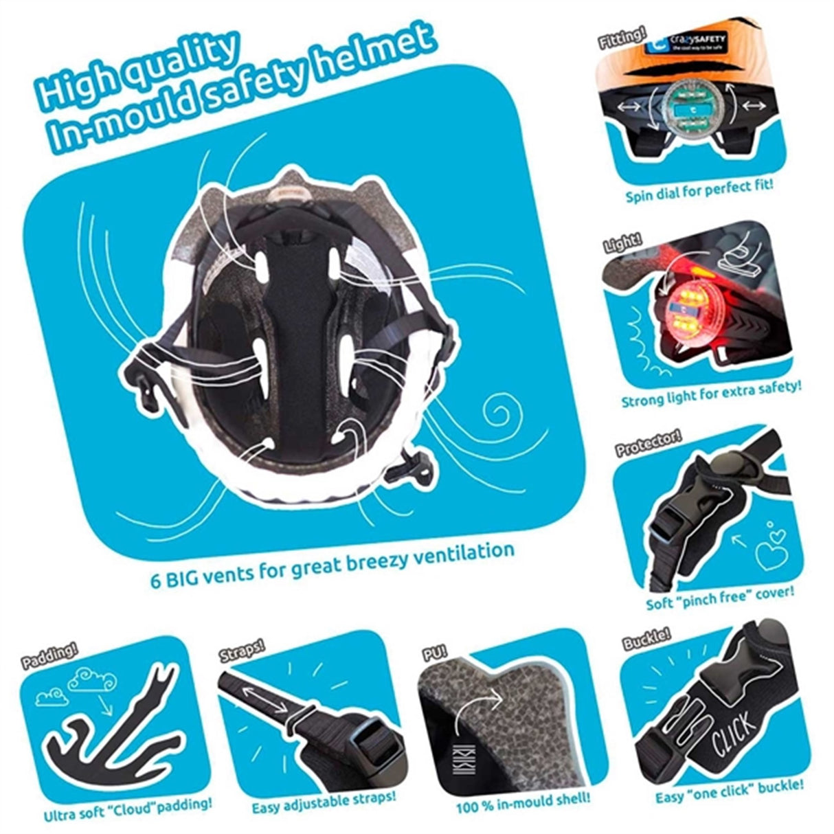 Crazy Safety Jordegern Cykelhjelm Brown