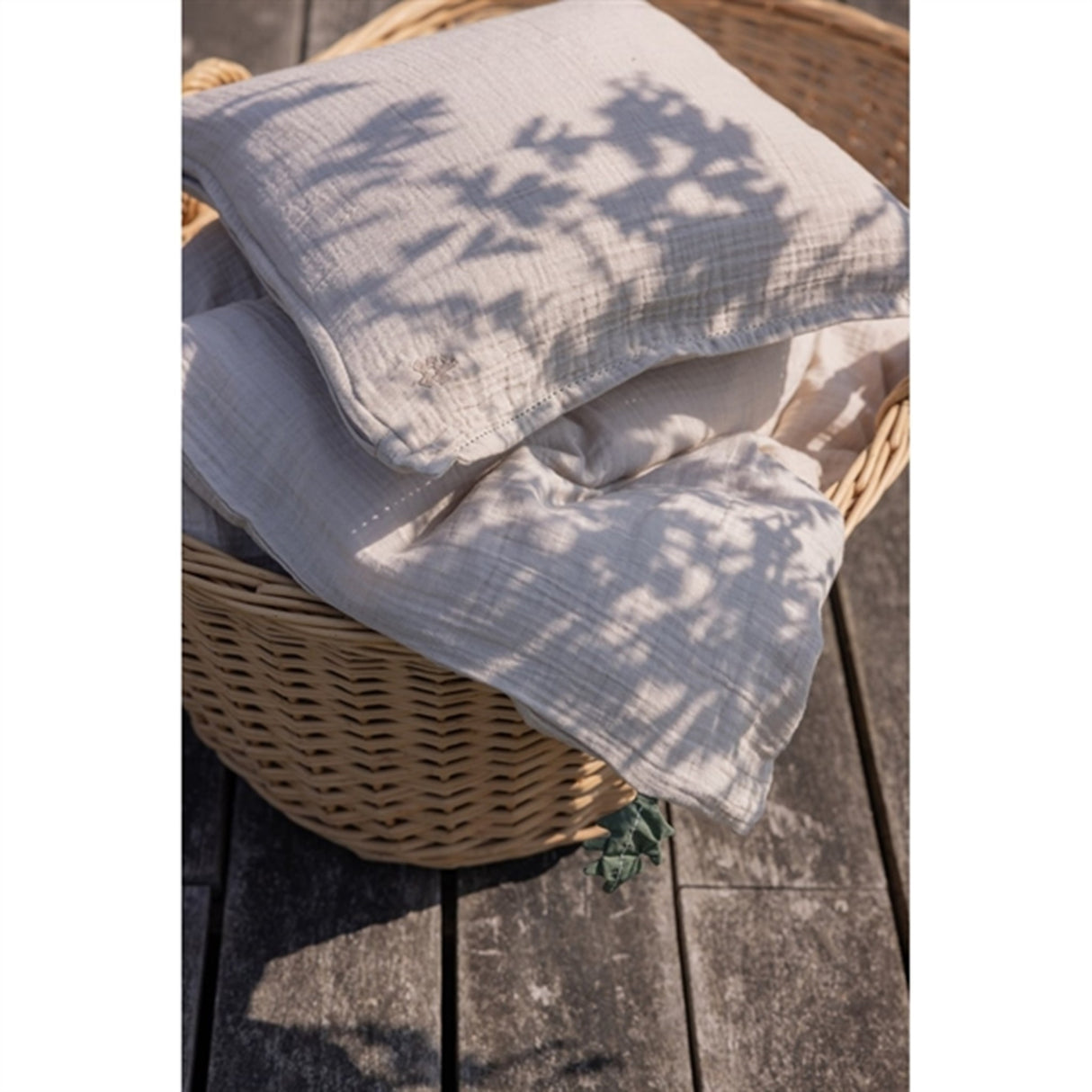 Sebra Sengetøj Musselin Seabreeze Beige