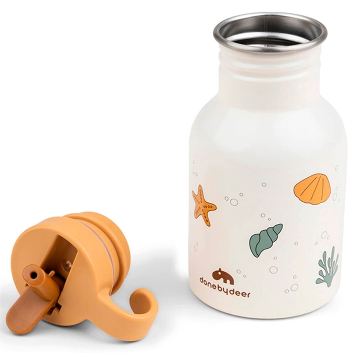 Done by Deer Metalflaske Sea Friends Beige