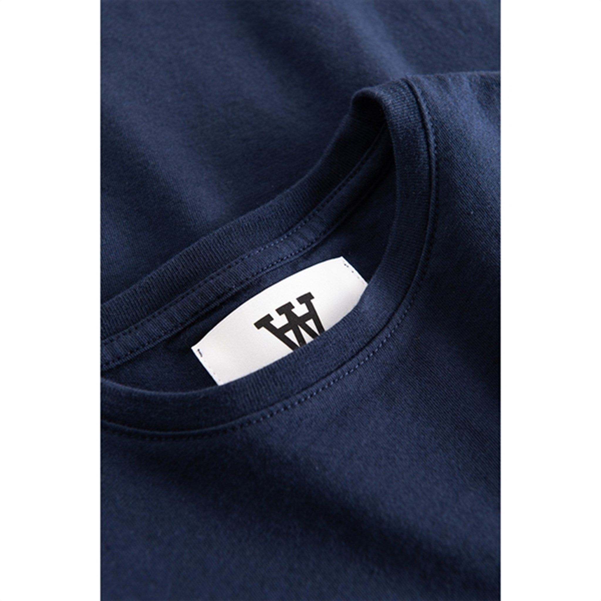Wood Wood Navy Ola Spell Out Logo T-shirt 4