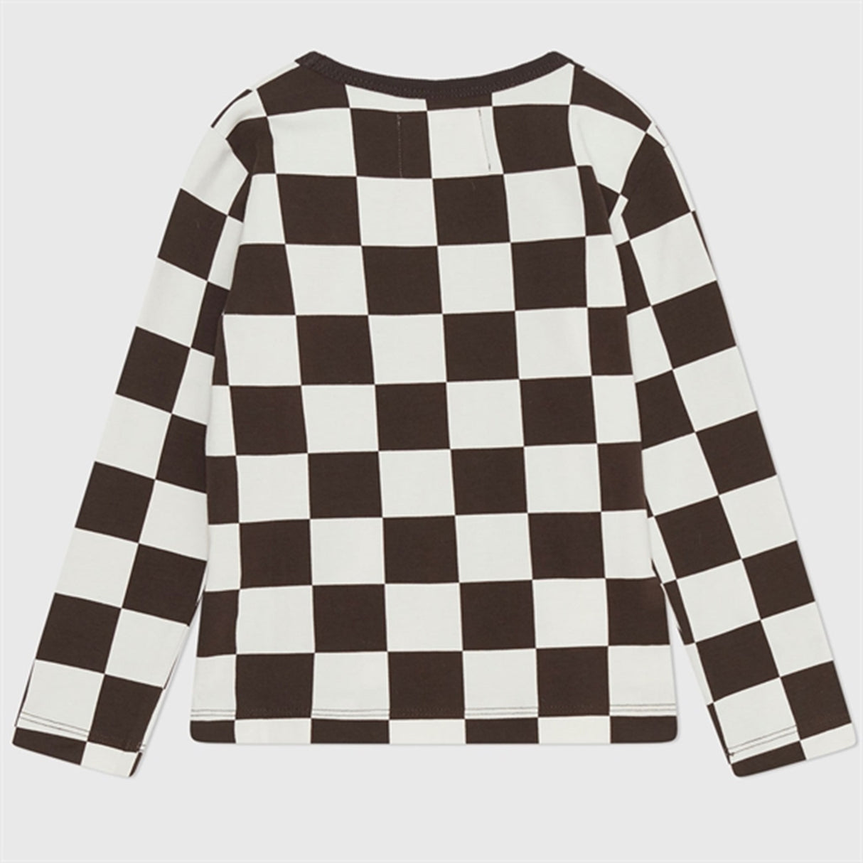 Wood Wood Off-White/Black Coffee Aop Kim Checkered Bluse