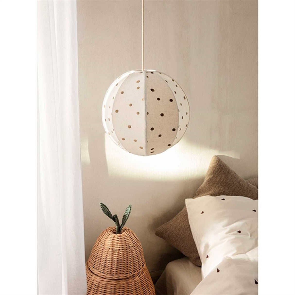 Ferm Living Lampeskærm Dots Embroidered Textile