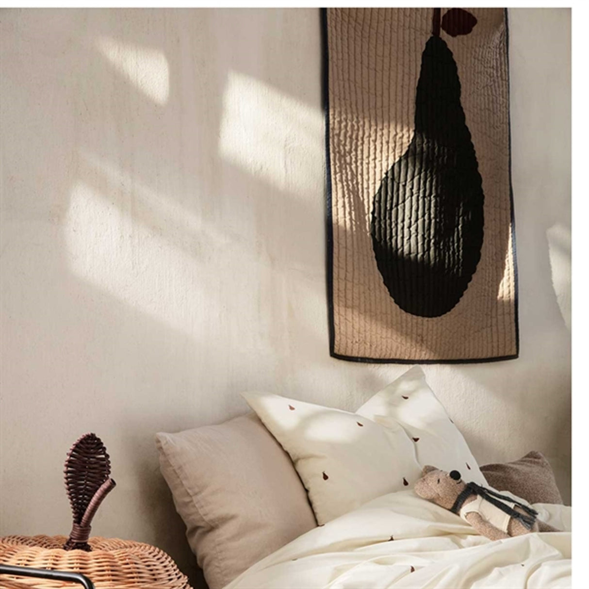 Ferm Living Pear Quilted Tæppe Sand