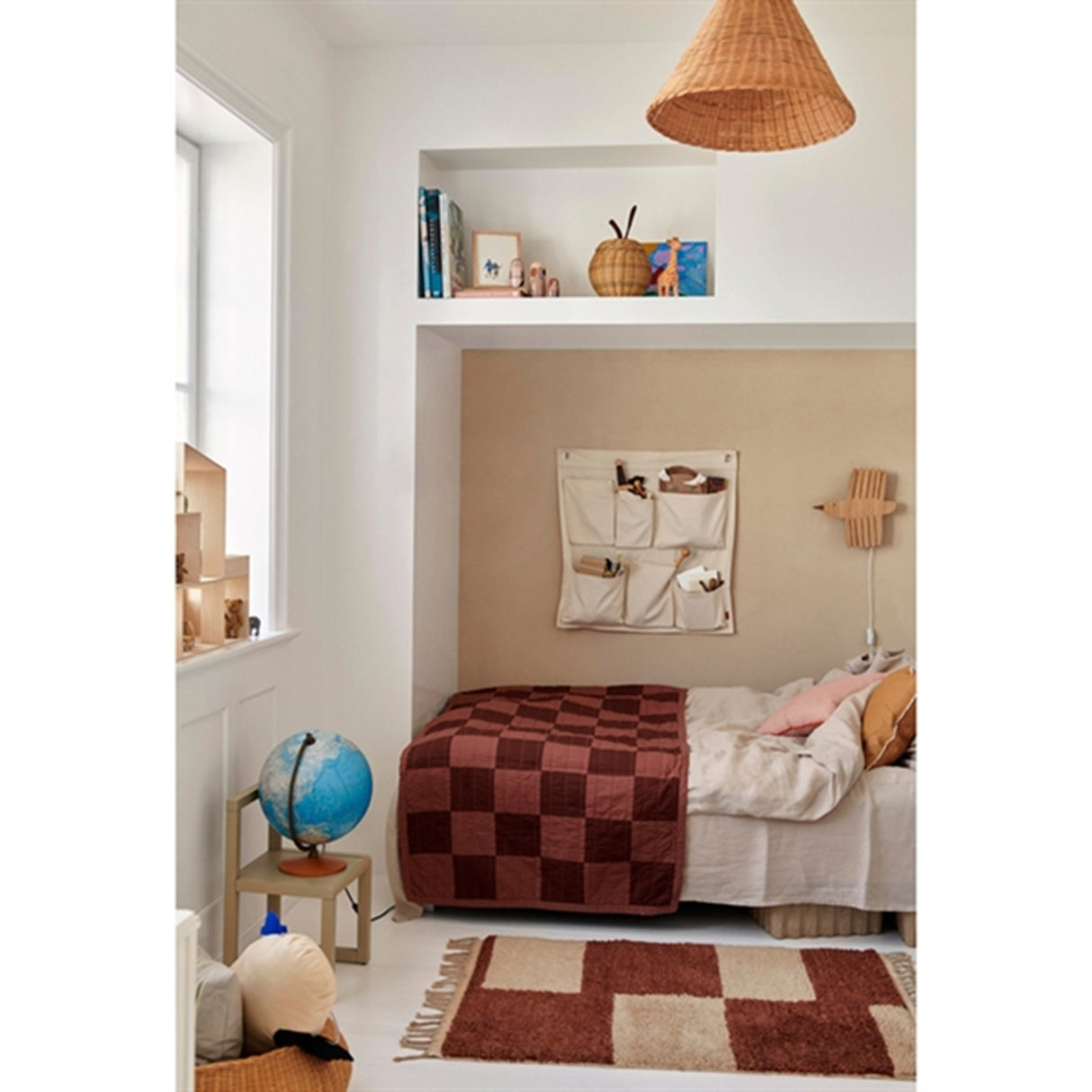 Ferm Living Canvas Væg-Lommer Off-White