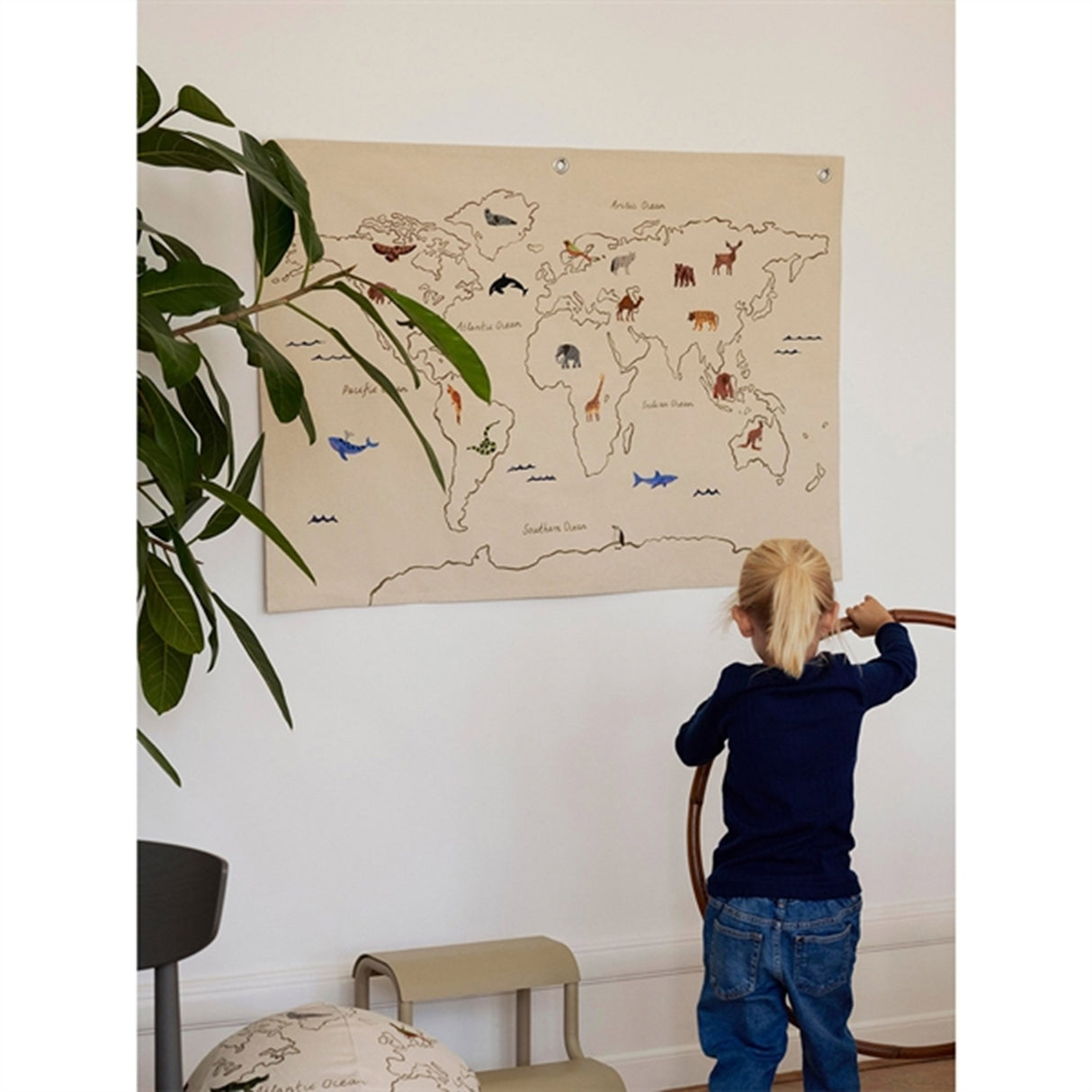 Ferm Living Verden Tekstilkort Off-White