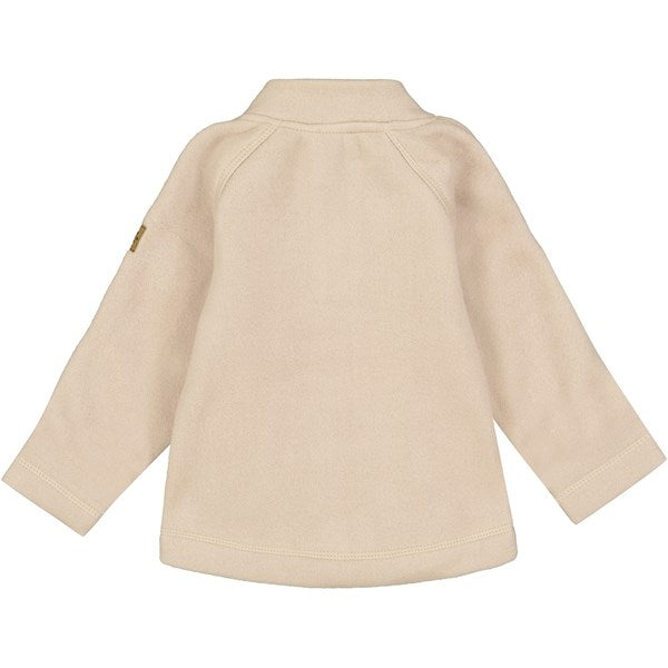 Mikk-Line Bomuld Fleece Jakke Warm Taupe